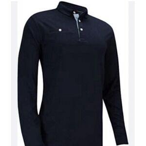 Nike Mens Dri Fit Player Long Sleeve Golf Polo Navy CK5907 451 - New - XL